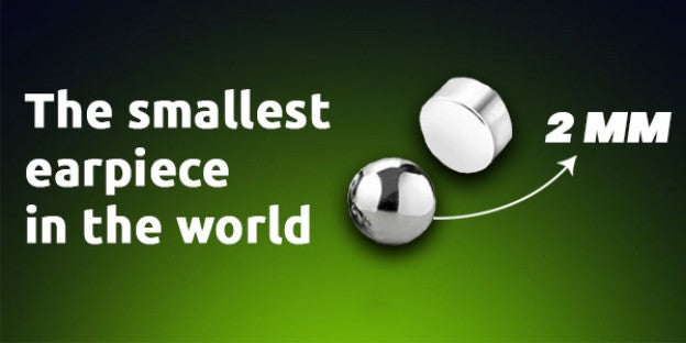 The smallest earpiece in the world